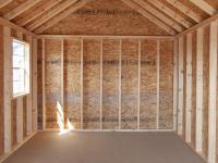 10x14 Cape Cod Style Storage Shed Interior