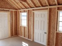 10x14 Cape Cod Style Storage Shed Interior