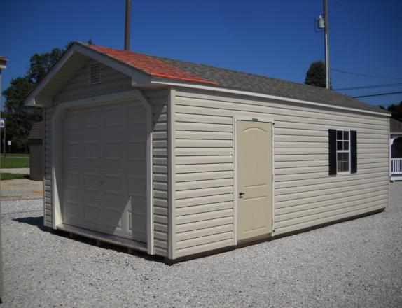 12'x24' Vinyl peak Garage w/ Loft