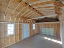 Interior 12x20 Gambrel Dutch Barn